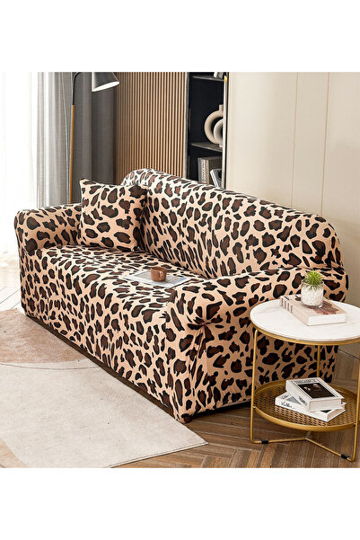 JOJO HOME Husa elastica moderna pentru canapea 2 locuri, poliester / spandex,...