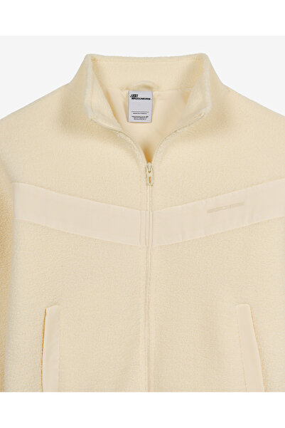 SKECHERS SKECH SHERPA Contrast Full Zip Jacket Kadın Bej Mont S2620202-4339