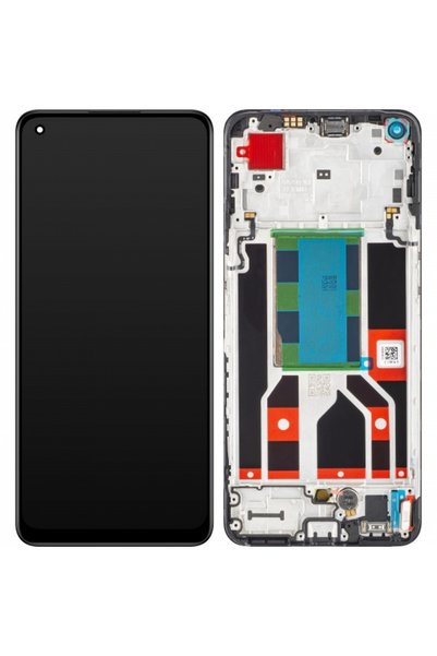 OPPO Οθόνη αφής Reno8, με πλαίσιο, Μαύρο, Σερβις Πακ 4130256