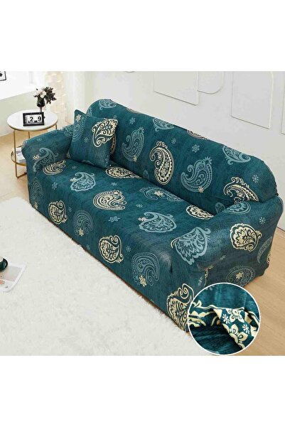JOJO HOME Husa elastica moderna pentru canapea 3 locuri, spandex / poliester,...
