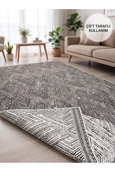 BIYIKLI PİYADE Modern Tema Kaymaz Halı Örtüsü Savan 4 m2 (160x230) Modern Sal...