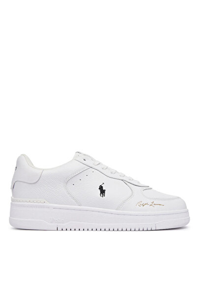 Ralph Lauren Ανδρικά Δερμάτινα Masters Court Sneakers Λευκά 809P17938001-White