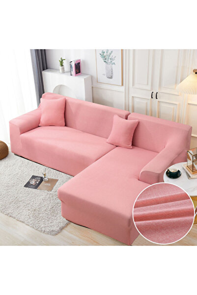 JOJO HOME Set huse elastice pentru coltar, uni, roz, HEJ-37
