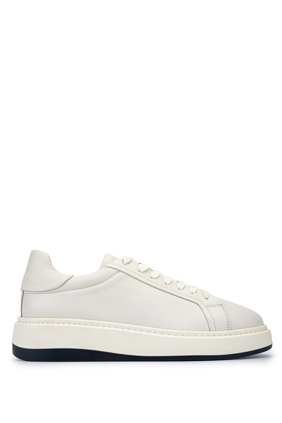 Tamer Tanca Men's Genuine Leather White Sneakers & Sports Shoes