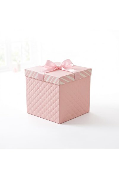 ELdepo Cutie Cadou Eleganta 15x15x15cm, Forma Cubica, Textura Matlasata cu Fu...
