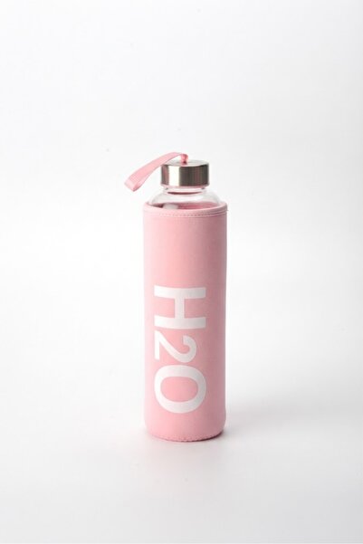 Tohana H2o Kılıflı Cam Matara 600 Ml Pembe