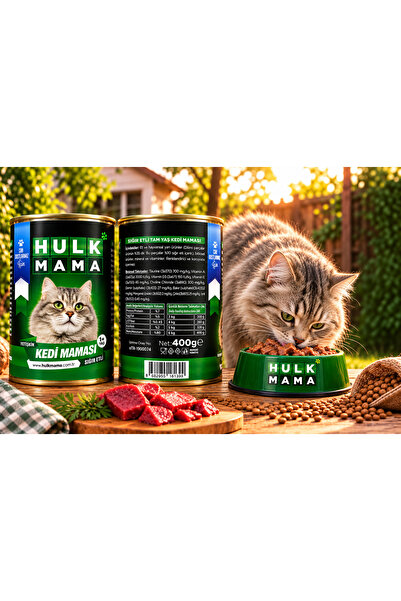 SIĞIR ETLİ YAŞ KEDİ MAMASI 400 GR