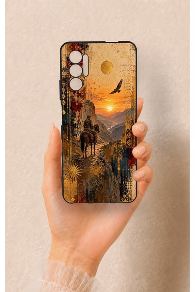 Vip Case Tecno Pova 3 Compatible Steppe Passenger Patterned Silicone Case