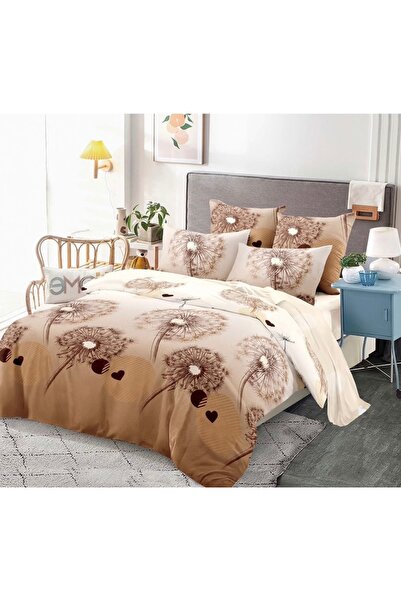 Truva Home Lenjerie de Pat Single, Finet, 4 Piese | Cearceaf cu Elastic, 140x...