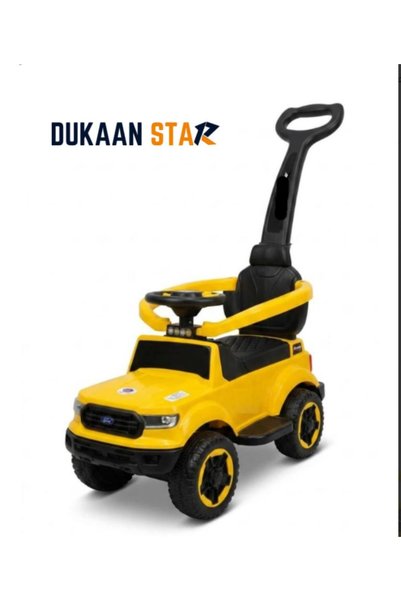dukaan star سيارة جيب ألعاب للأطفال بمقبض دفع خلفي وحاجز أمان