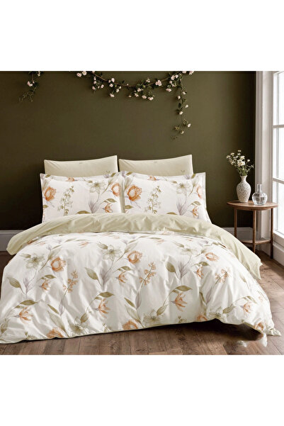 Pazar Home Bedding كيس لحاف بازار هوم ليا قطني مشجر نفرين 6 قطع 260 × 240 سم.