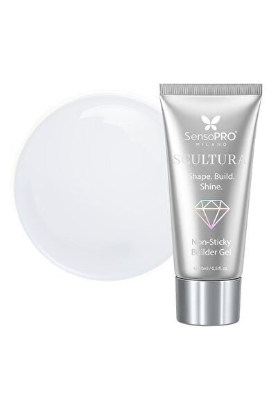 SensoPRO Milano Polygel SCULTURA Non-lipicios - Alb Lăptos, 50ml