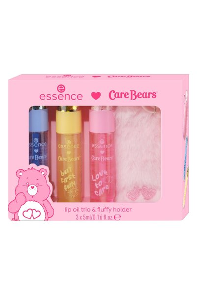 Essence_Kozmetik Care Bears Lip Oil Trio & Fluffy Holder