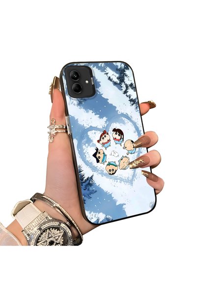 Hontinga For Samsung Galaxy A04 Compatible Silicone Edge Hard Back Case Anime...