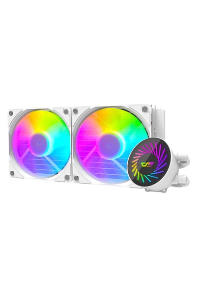 darkFlash DCS240 240mm ARGB Liquid Cooler, 220W TDP, 2000RPM PWM Fans, 3200RP...