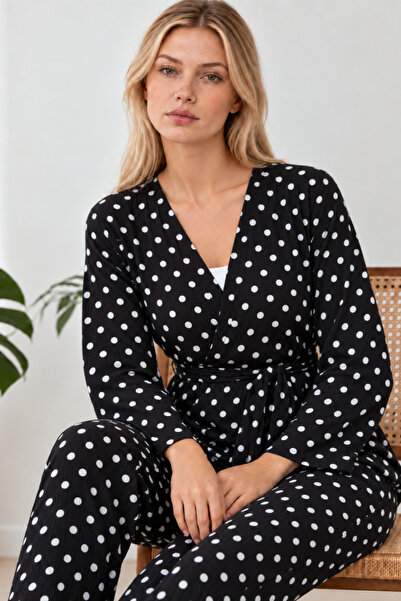 FİT WOMEN Seturi de pijamale - Negru - Dimensiune completă