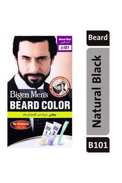 BİGEN Hair Color Mens Beard Color Natural Black B101