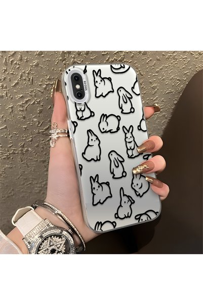 CHICASELUX حافظة على شكل أرنب لطيف للأطفال متوافقة مع iPhone X/XS، حماية شامل...