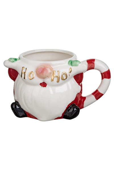 Generic Brand Ceasca de Craciun Ceramica Mos Craciun 3D "HO HO HO" 550ml