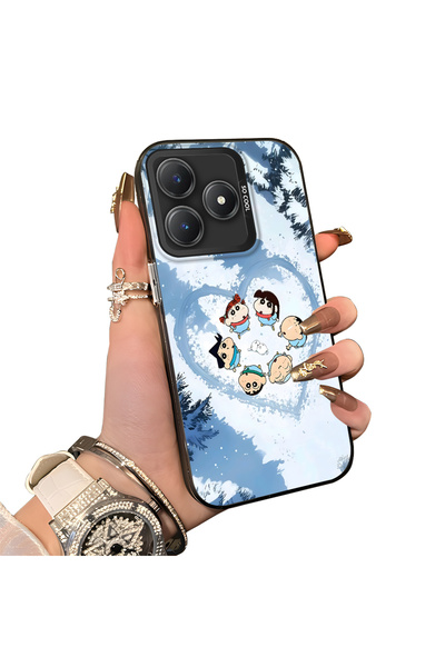 Hontinga حافظة هاتف Realme Note 60 متوافقة مع حافظة خلفية صلبة من السيليكون ب...