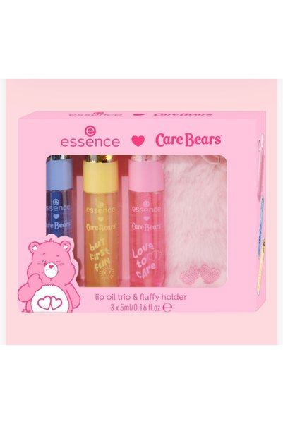 BÜŞRANIN DÜNYASI Care Bears Fluffy Holder Lip Oil Trio