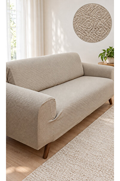coverbox Husă elastică pentru scaun cu model labirint, pentru 3 persoane, hus...