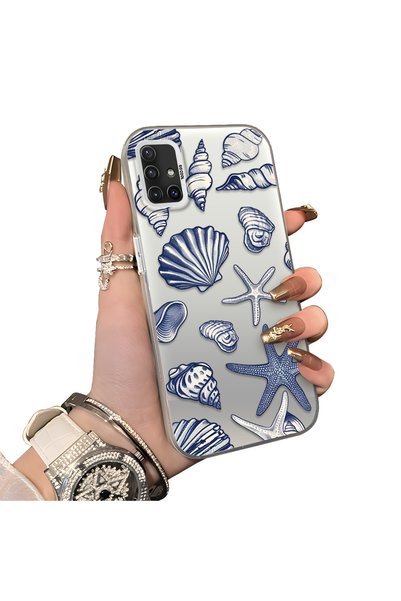 Hontinga Samsung Galaxy A51 Compatible Silicone Edge Hard Back Case Shell Pat...