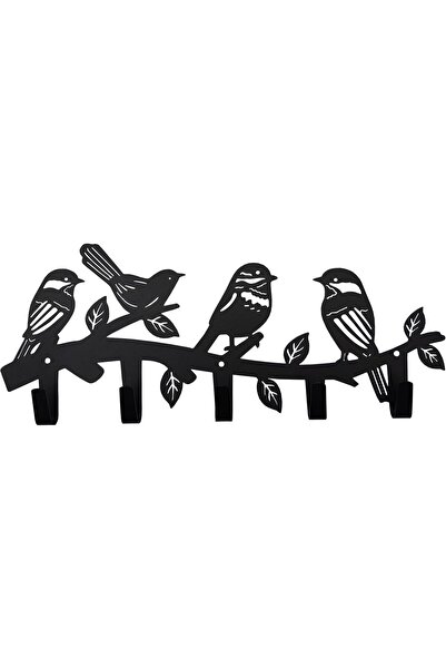 Arabest Metal Bird Coat Hooks and Key Holder,Animal Themed Wall Art Decor for...