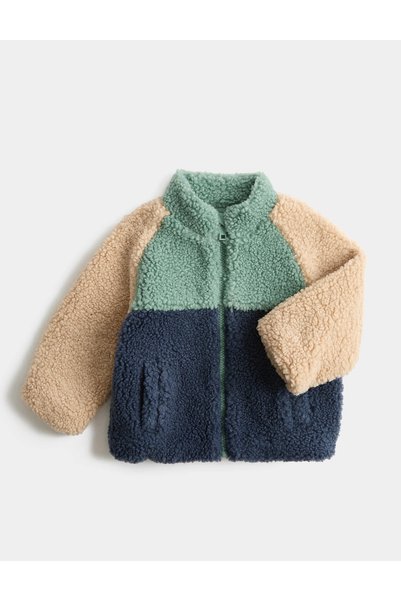 Marks & Spencer Pelüş Renk Bloklu Bebek Montu