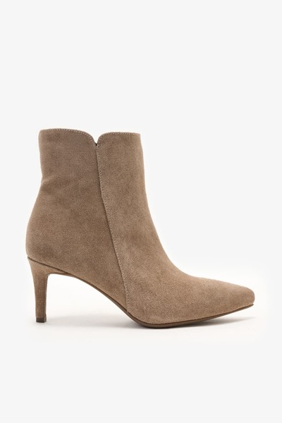 Louis Cardy Lando Mink Suede Leather Women's Heeled Boots