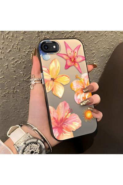 CHICASELUX حافظة هاتف متوافقة مع iPhone 7/8/SE 2020 2022، مزينة بنمط الأزهار ...
