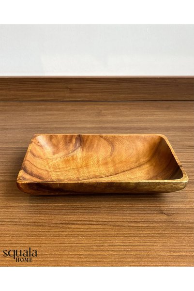 Squala Home Acacia Rectangular Bowl 25*15 cm