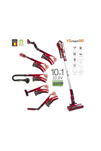TurboTronic Κυκλωνική ηλεκτρική σκούπα χειρός TurboStick με αθόρυβη λειτουργί...