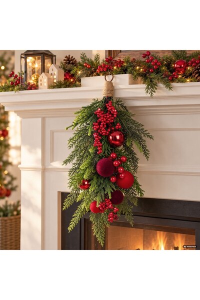 DD SHOP Decor cra natur berries-globuri60cm - Decoratiuni Masa Naturale, Craciun