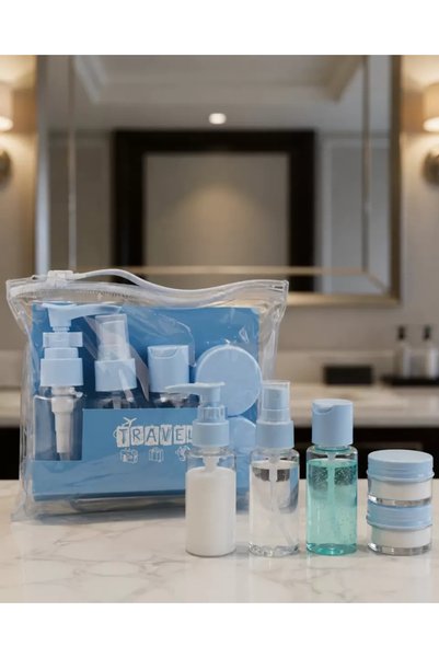 Generic Brand Portable 5 Piece Travel Cosmetic Set 30 ml Leak Proof