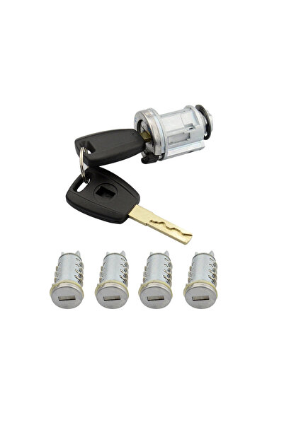 OEM Kit cilindru broască ușă, contact și chei Fiat
