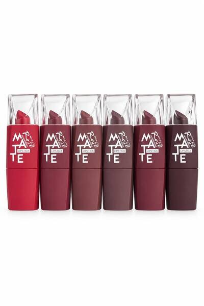 Roesıa Rose Cosmetics Rose 6 Renkli Şeffaf Kapak Ruj Seti
