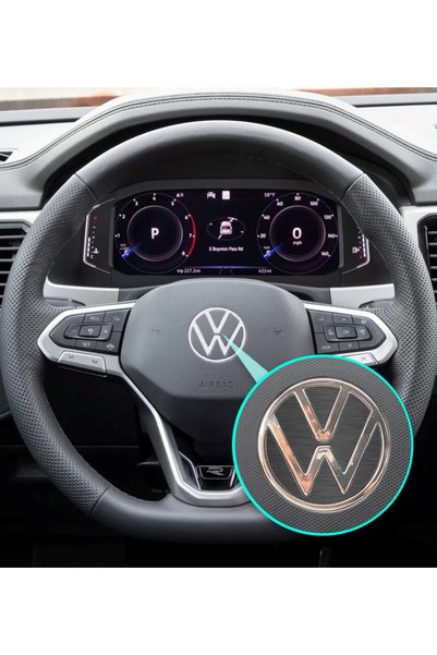 Ipg Sticker Set for Volkswagen 2021 Passat Polo Tiguan Golf Front, Rear and Steering Wheel Logo, Decorative Sticker
