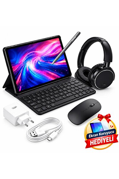 HONOR Pad 10 8GB 256GB Wifi 12'' Gri Tablet +(KALEM ORJ)+ADAPTÖR+KIRILMAZ CAM...
