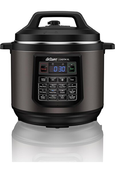 Arzum Electric Pressure Cooker 8L, 1200W Multi Cooker (20 Presets) – Slow Coo...
