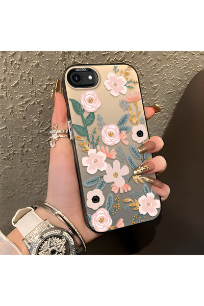 CHICASELUX حافظة هاتف متوافقة مع iPhone 7/8/SE 2020 2022، مزينة بزهرة الربيع ...