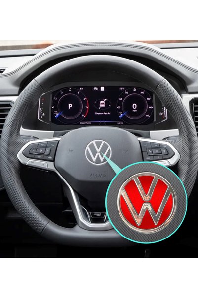 Ipg Sticker Set for Volkswagen 2021 Passat Polo Tiguan Golf Front, Rear and Steering Wheel Logo, Decorative Sticker