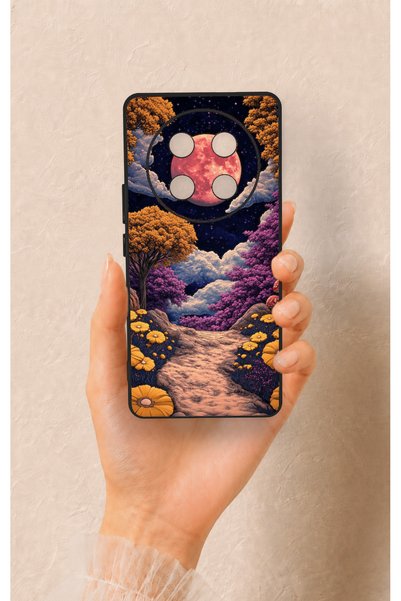 Vip Case Honor Magic 7 Lite 5g Compatible Magical Forest Pattern Silicone Case