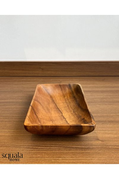 Squala Home Acacia Rectangular Bowl 25*15 cm