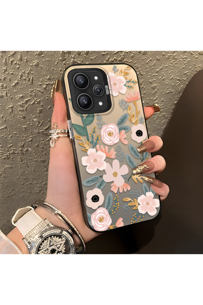 CHICASELUX حافظة هاتف ريدمي 12 متوافقة مع شبكات 4G/5G، بتصميم زهرة الربيع الو...