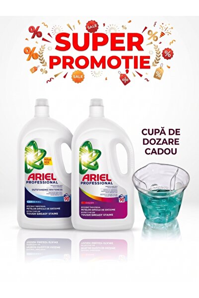 Ariel OFERTA Detergent lichid Universal 4.05L, 100 spalari + Detergent Color ...