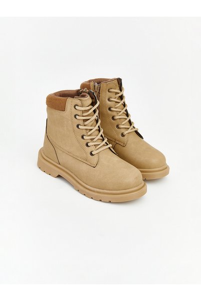 LC Waikiki Ozmarka New Season Boys' Boots with Laces and Zipper