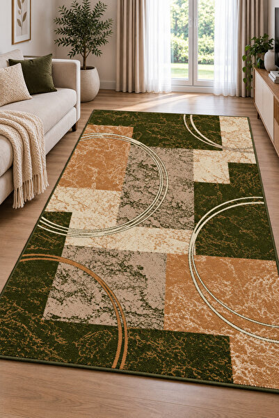 Lotos Carpet - Green - Machine Carpet