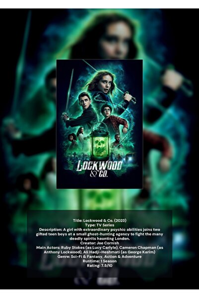 OEM Poster Infografic Lockwood & Co., Detectivi Supranaturali, Carton 250g, A4