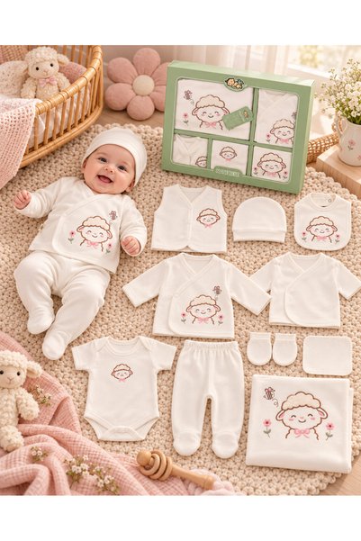 EDM Kidss طقم إصدار المستشفى للفتيات الصغيرات مكون من 10 قطع، طقم أطفال حديثي...